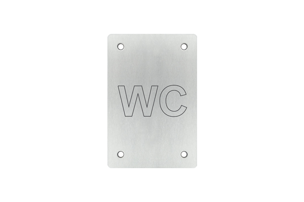 Placa sinal�tica 150x100 - INOX 304
